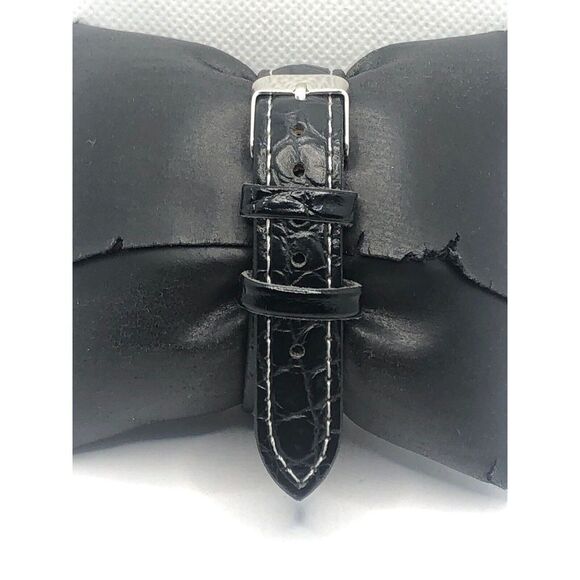 Michael Kors MK2737 Women's Black Leather Analog White Dial Quartz Watch OP421 - Picture 4 of 9